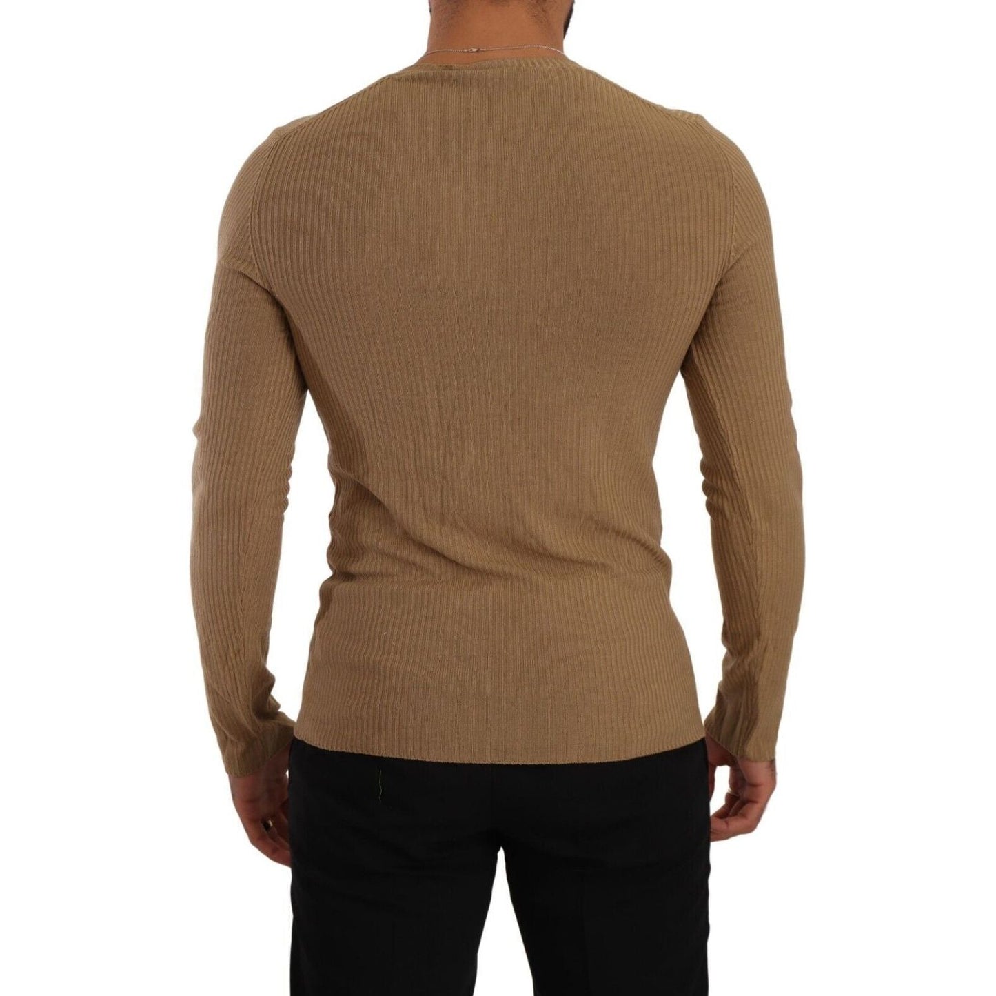 Ermanno Scervino Classic V-Neck Wool Sweater in Brown brown-wool-knit-v-neck-men-pullover-sweater s-l1600-61-1-e256a269-e7d.jpg