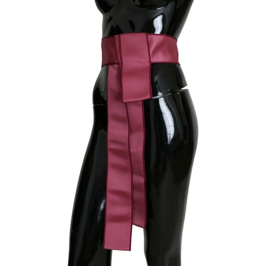 Dolce & GabbanaElegant Pink Silk Wide Waist BeltMcRichard Designer Brands£259.00