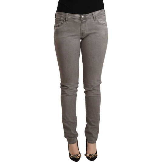 Acht Chic Low Waist Skinny Cotton Blend Jeans gray-cotton-low-waist-skinny-push-up-denim-jeans