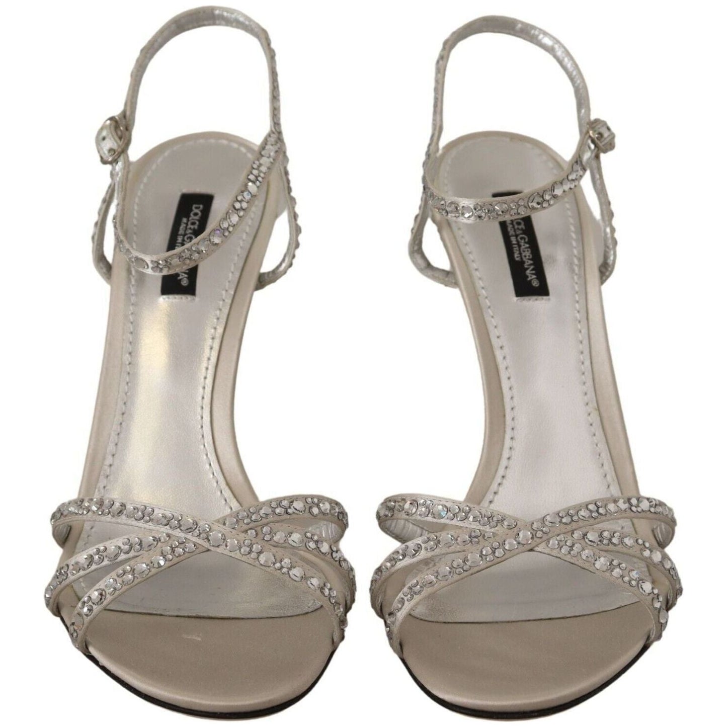 Dolce & Gabbana Crystal-Embellished Silk Blend Heels silver-crystal-covered-ankle-strap-sandals-shoes s-l1600-63-7-4ab0167f-93f.jpg