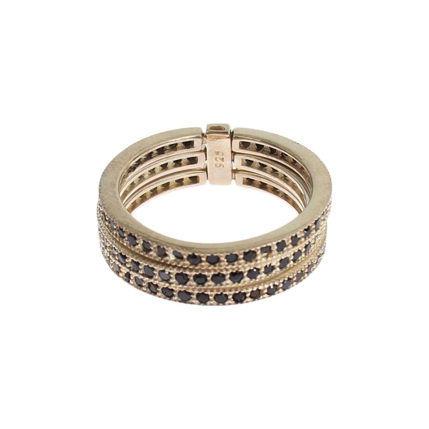 Nialaya Chic Silver & Black CZ Crystal Ring Ring black-cz-925-sterling-silver-womens-ring s-l1600-65-1-470ae162-12e.jpg