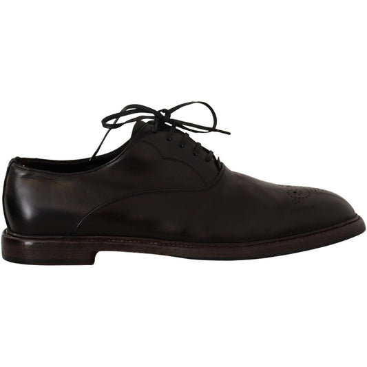 Dolce & Gabbana Elegant Black Leather Derby Formal Shoes black-leather-mens-lace-up-derby-shoes s-l1600-7-7-9bf09e0a-16c.jpg