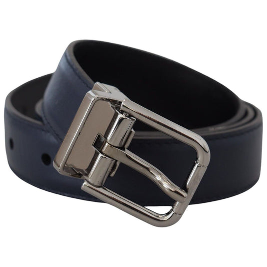 Dolce & Gabbana Elegant Blue Calf Leather Belt blue-calf-leather-silver-tone-metal-buckle-belt s-l1600-7-dd96dcfe-0e6.jpg