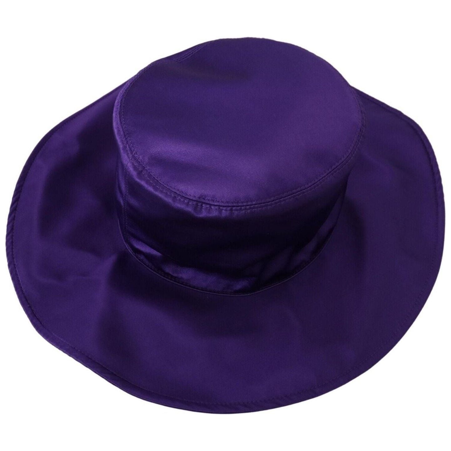 Dolce & Gabbana Elegant Purple Silk Top Hat purple-silk-stretch-top-hat