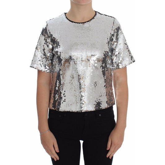 Dolce & Gabbana Sequined Elegance Blouse silver-sequined-crewneck-blouse-t-shirt-top-1 s-l1600-74-e4e5d1ac-d32.jpg
