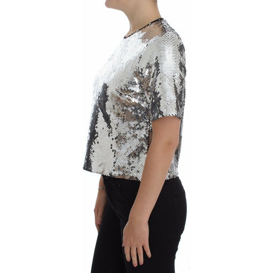 Dolce & Gabbana Sequined Elegance Blouse silver-sequined-crewneck-blouse-t-shirt-top-1 s-l1600-75-9827fe61-d94.jpg