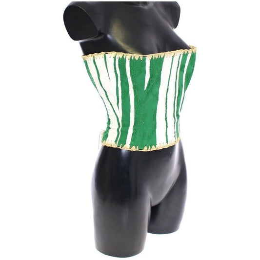 Dolce & Gabbana Green Striped Corset  Woven Raffia Waist Belt green-striped-corset-woven-raffia-waist-belt WOMAN BELTS s-l1600-77-59d8ad66-0b1.jpg