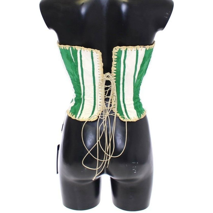 Dolce & Gabbana Green Striped Corset  Woven Raffia Waist Belt green-striped-corset-woven-raffia-waist-belt WOMAN BELTS s-l1600-78-82a497b7-0e7.jpg