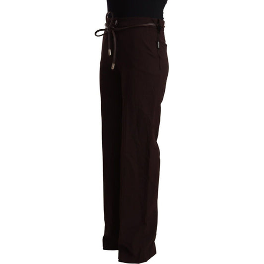 Patrizia Pepe Elegant High Waist Straight Formal Pants black-high-waist-straight-formal-pants