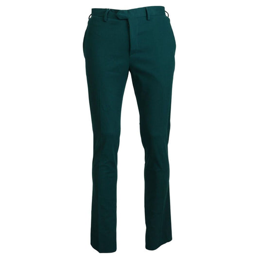 BENCIVENGA Elegantly Tailored Green Pure Cotton Pants green-straight-fit-men-formal-trousers-pants s-l1600-8-19-e9ff9001-194.jpg