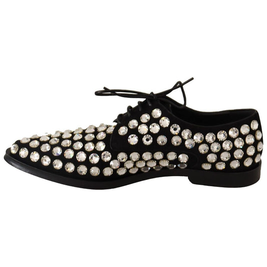Dolce & Gabbana Elegant Crystal-Embellished Lace-Up Flats black-leather-crystals-lace-up-formal-shoes-1 s-l1600-8-36-e6cbc48e-954.jpg