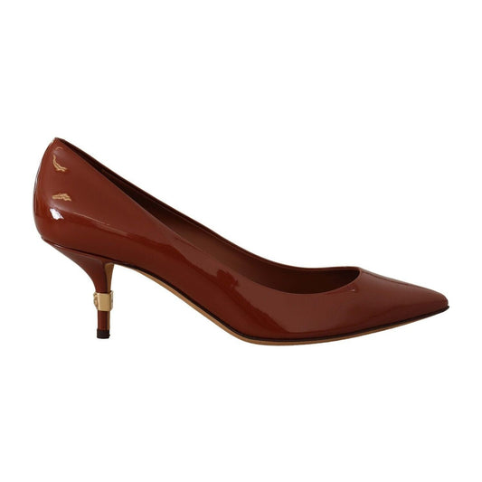 Dolce & Gabbana Elegant Patent Leather Heels Pumps brown-kitten-heels-pumps-patent-leather-shoes s-l1600-82-c3804234-d26.jpg