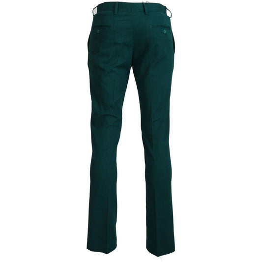 BENCIVENGAElegantly Tailored Green Pure Cotton PantsMcRichard Designer Brands£129.00