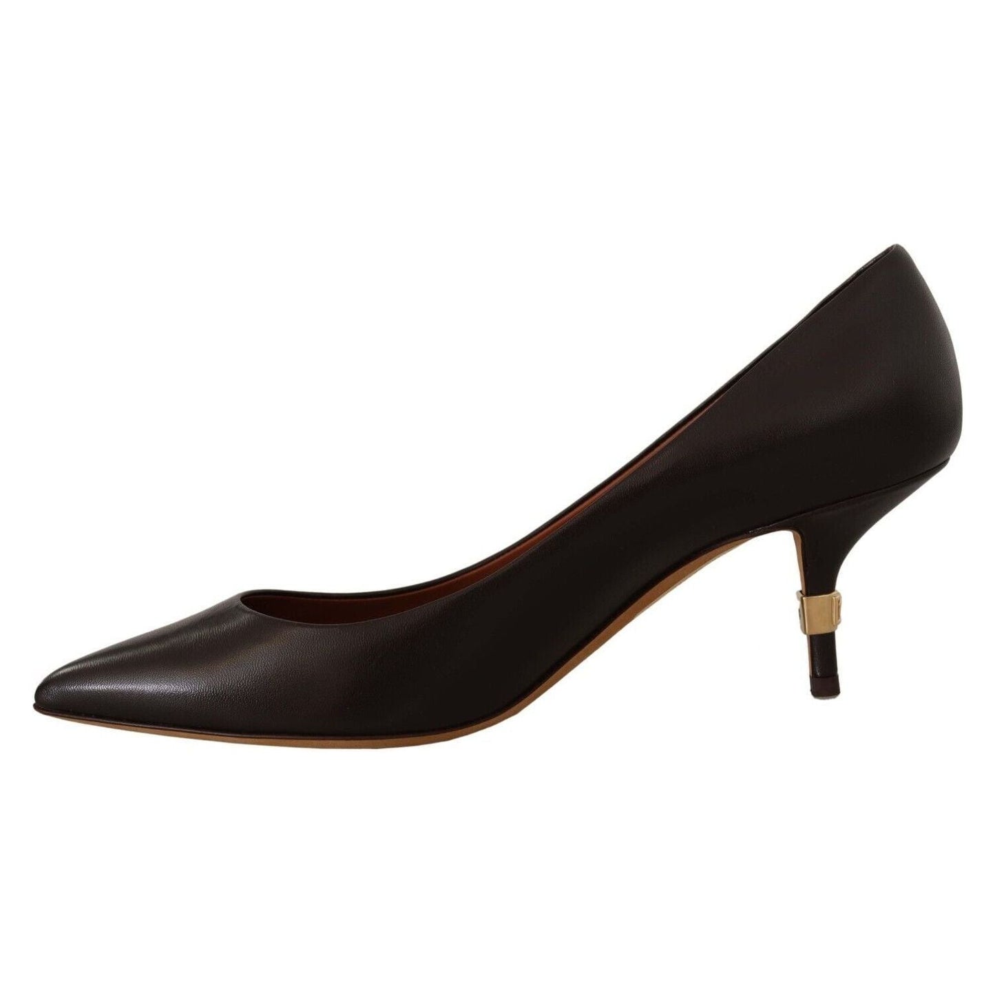 Dolce & Gabbana Elegant Brown Leather Heels Pumps brown-leather-kitten-mid-heels-pumps-shoes s-l1600-9-26-016baa32-25c.jpg