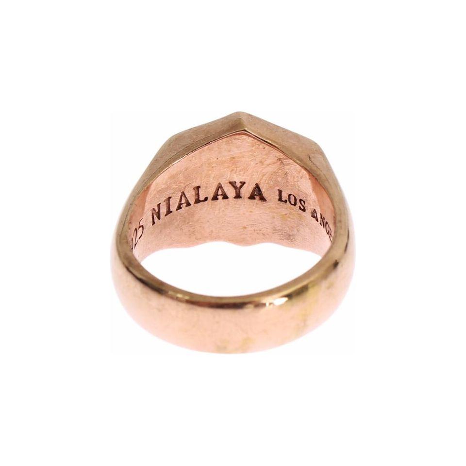 Nialaya Chic Pink Gold Plated Sterling Silver Ring pink-gold-925-silver-authentic-clear-ring s-l960-18-08c9a93e-70f.jpg