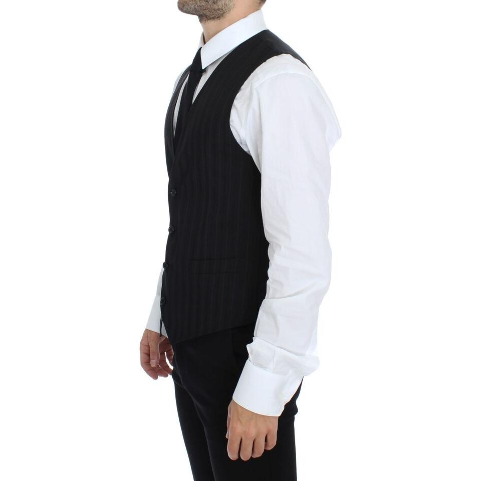 Dolce & Gabbana Elegant Striped Wool Dress Vest black-striped-stretch-dress-vest-gilet s-l960-65efc0e5-25d.jpg