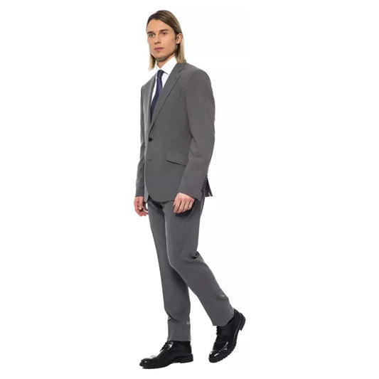 Billionaire Italian Couture Elegant Gray Wool Two-Button Designer Suit grich-lt-grey-suit-1