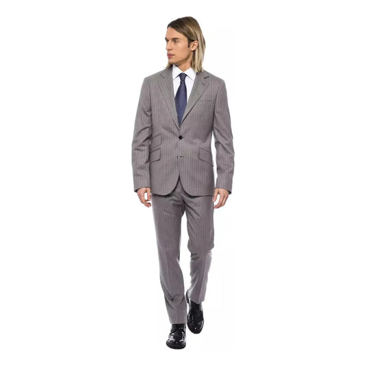 Billionaire Italian Couture Elegant Gray Italian Wool Suit grich-lt-grey-suit