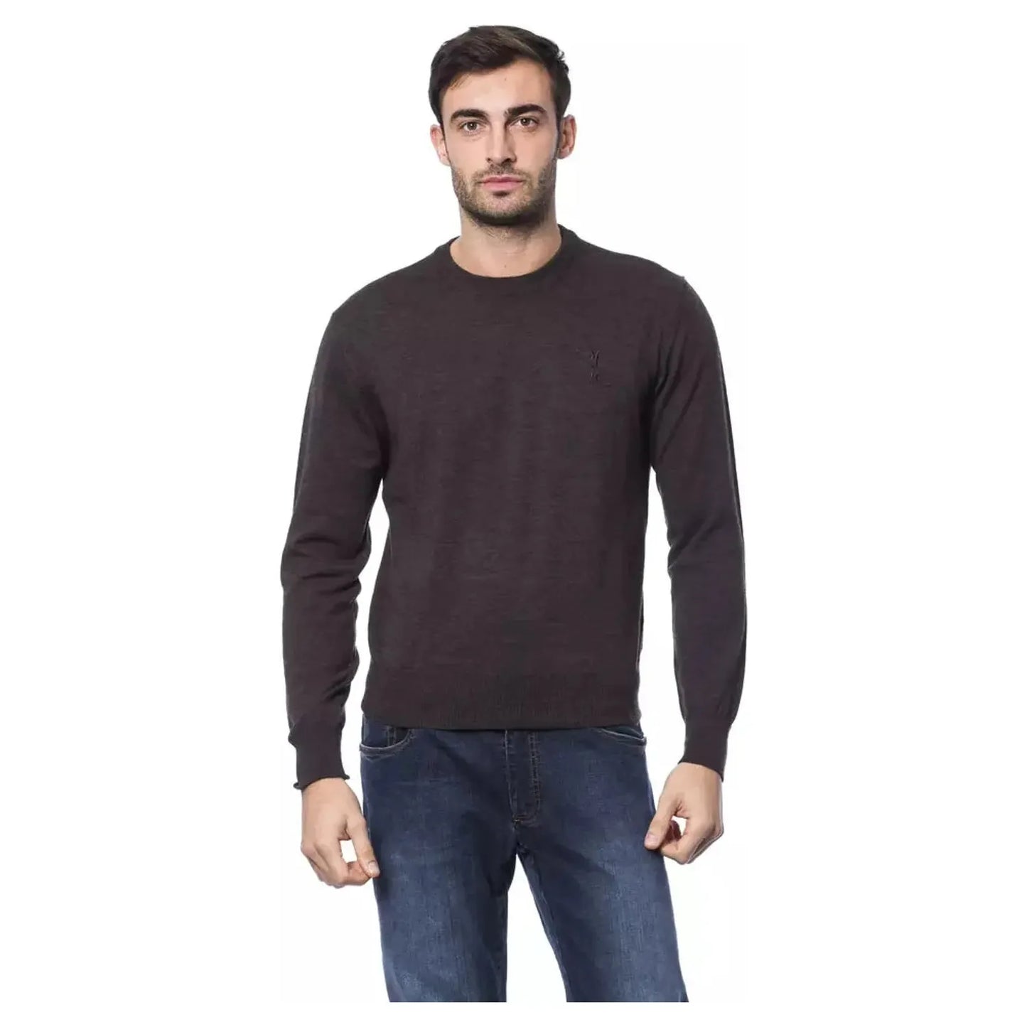 Billionaire Italian Couture Elegant Embroidered Merino Wool Sweater marr-brown-sweater-2 stock_product_image_10482_1666211502-32-28d33db1-e1a.webp
