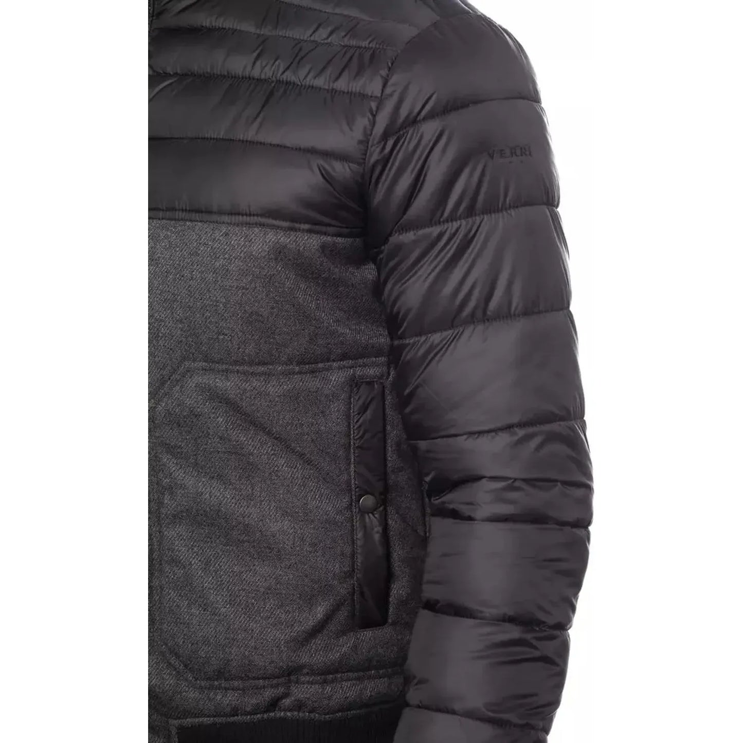 Verri Sleek Gray Bomber Jacket for Men Coats & Jackets vgrigio-jacket