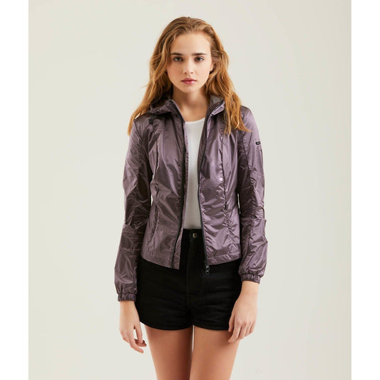 Refrigiwear Chic Metallic Shine Lightweight Summer Jacket pink-polyamide-jackets-coat-3 WOMAN COATS & JACKETS stock_product_image_1132_893888292-39-4a729958-711.jpg