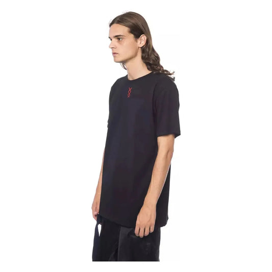 Nicolo Tonetto Elegant Printed Short Sleeve Round Neck Tee nero-black-t-shirt-7 stock_product_image_12967_1218487778-15-ff4755bb-028.webp