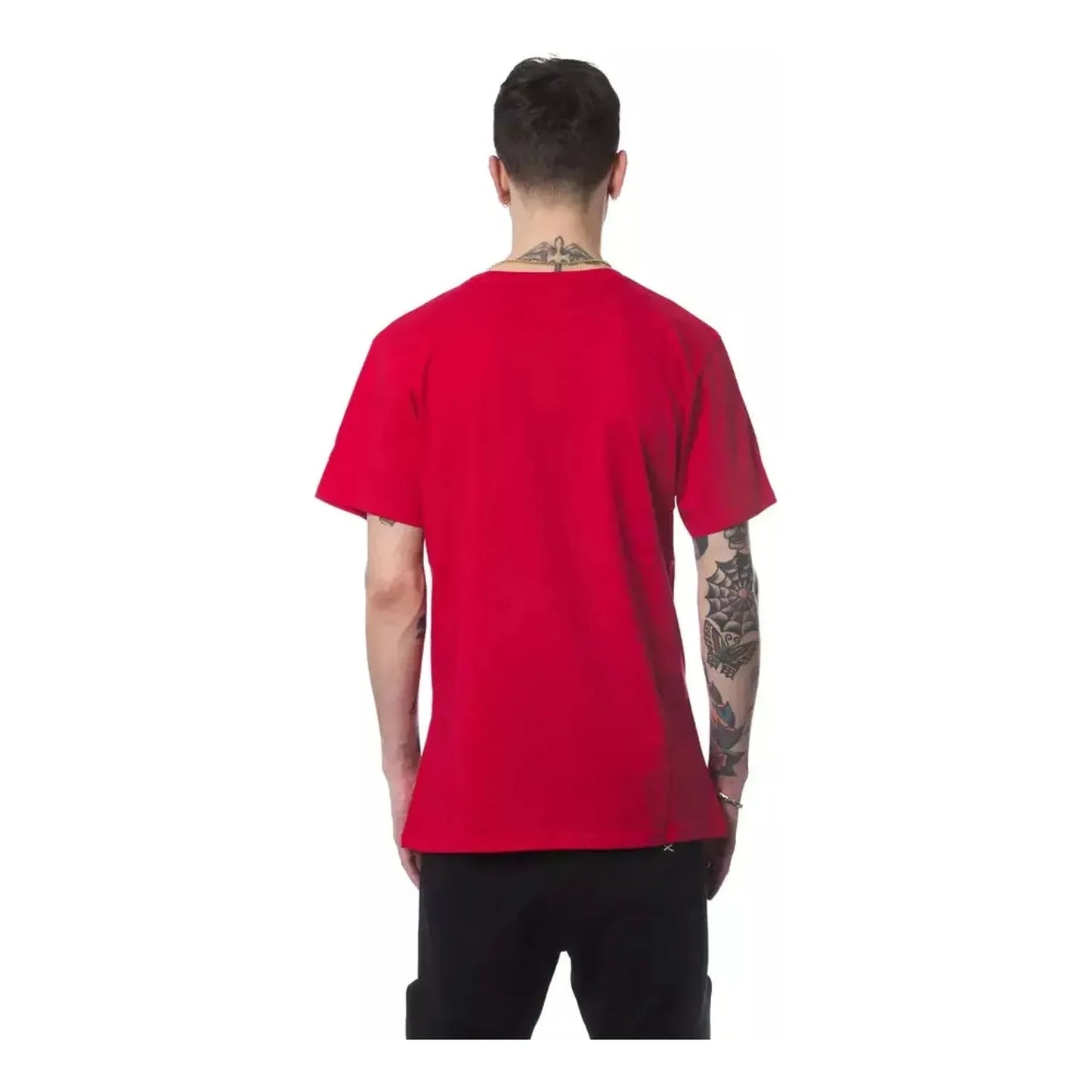 Nicolo Tonetto Elegant Red Round Neck Cotton Tee rosso-red-t-shirt