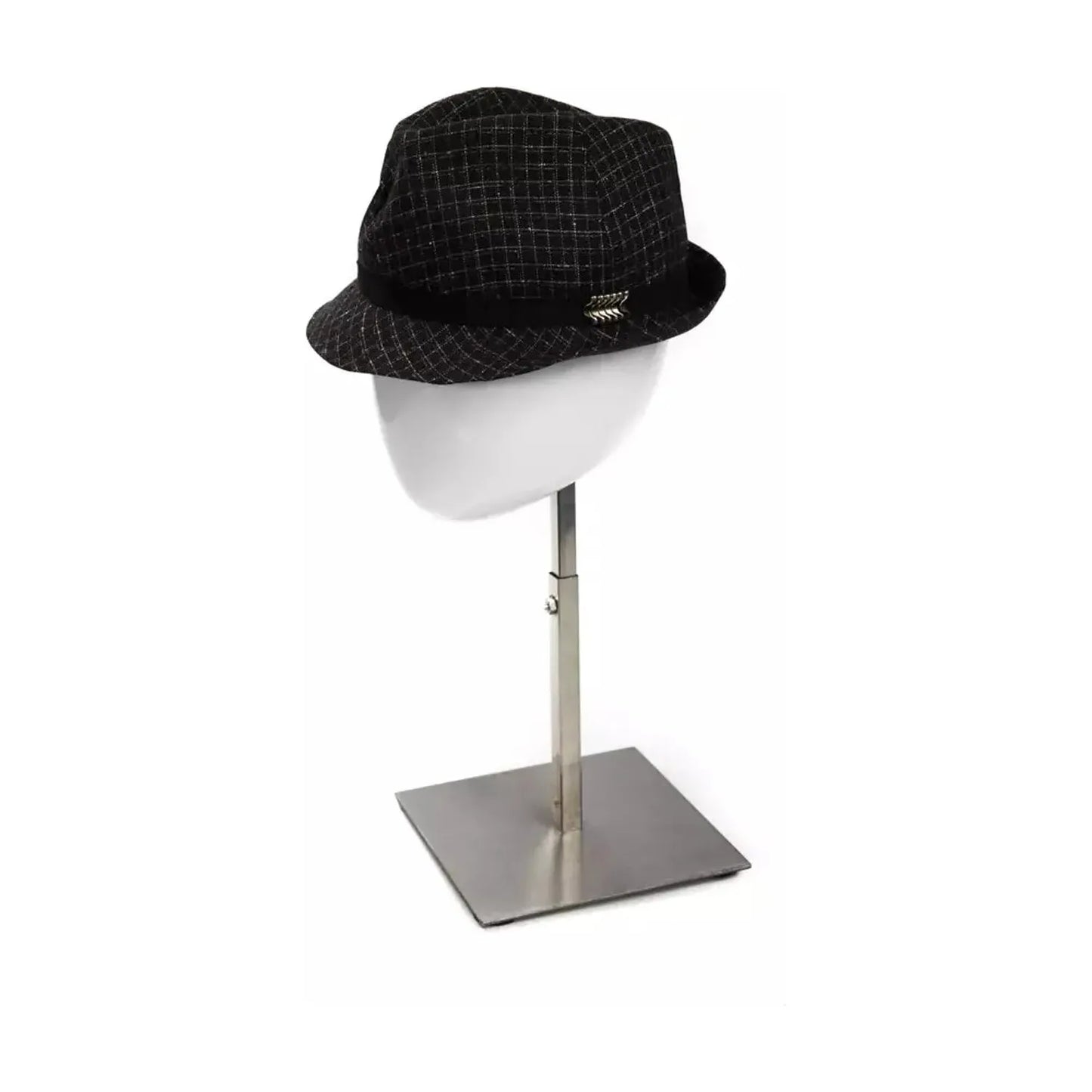 BYBLOS Elegant Black Wool Blend Hat black-polyamide-hat