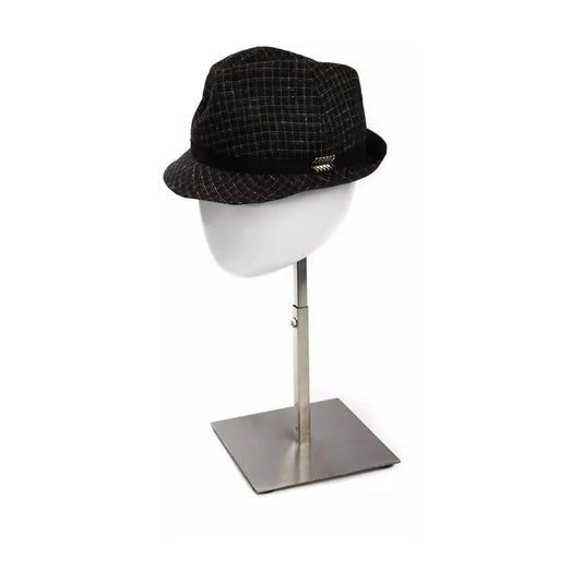 BYBLOS Elegant Black Wool Blend Hat black-polyamide-hat stock_product_image_13785_1036571916-19-034d8744-48d.webp
