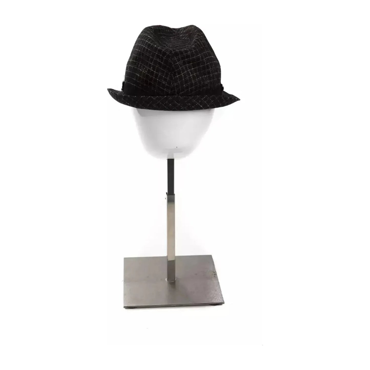 BYBLOS Elegant Black Wool Blend Hat black-polyamide-hat