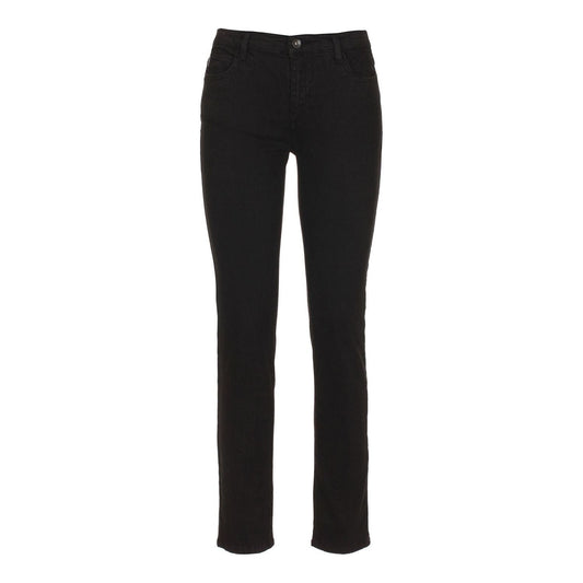 Imperfect Chic Black Cotton Blend Trousers Jeans & Pants iwwpu-imperfect-jeans-pant-1