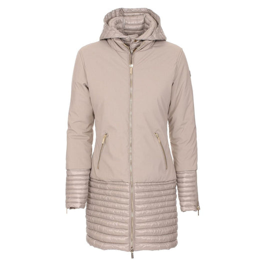 Maison Espin Champagne Shimmer Down Jacket WOMAN COATS & JACKETS yellow-polyester-jackets-coat