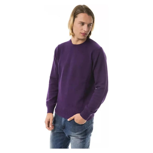 Uominitaliani Exquisite Embroidered Wool-Cashmere Sweater viola-sweater