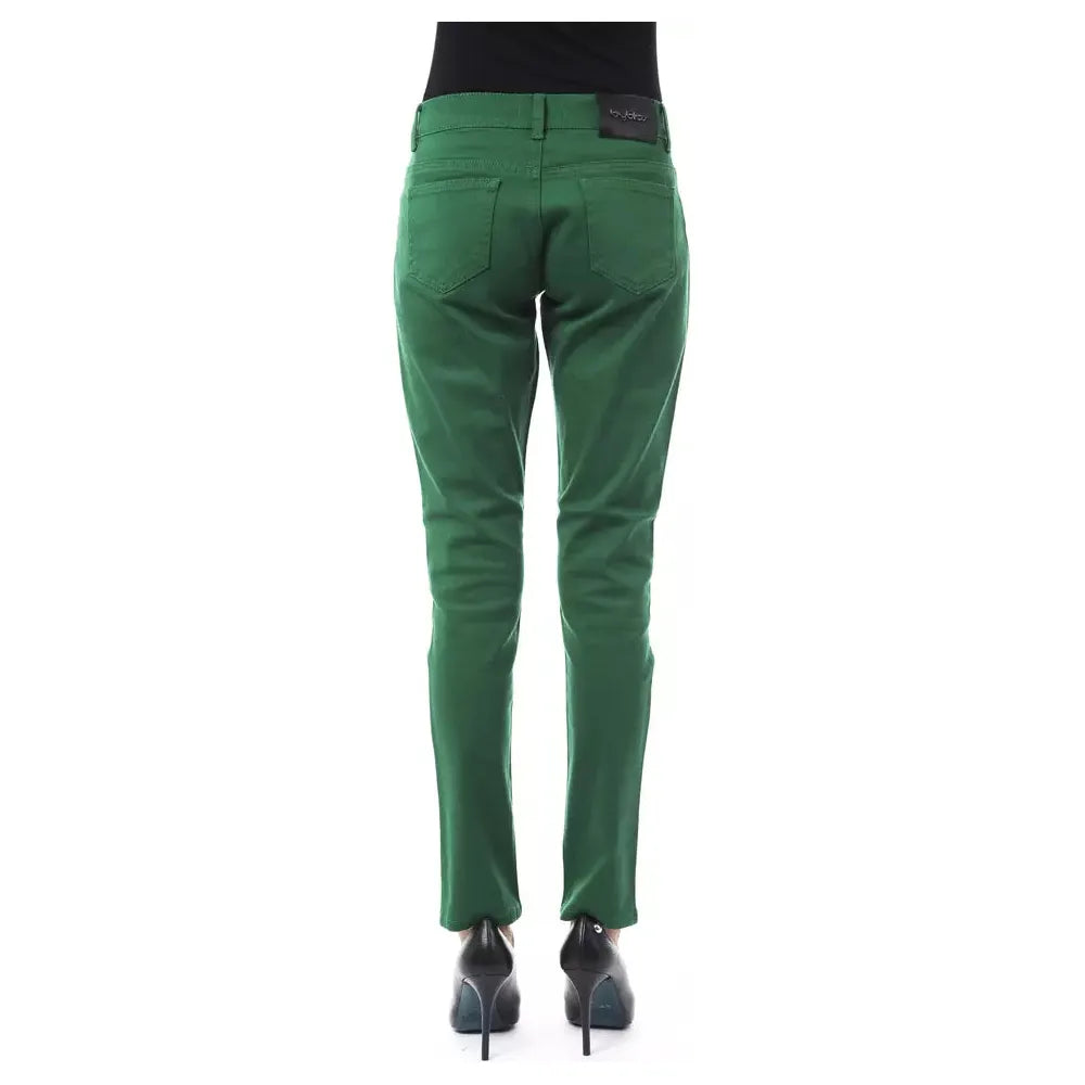 BYBLOS Chic Green Slim Fit Cotton Pants green-cotton-jeans-pant-9 stock_product_image_17635_1316887297-17-ed4b88c7-216.webp
