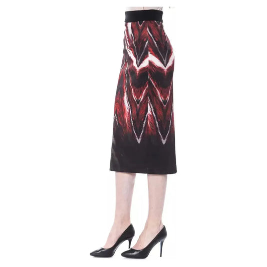 BYBLOS Elegant Multicolor Long Pencil Skirt WOMAN SKIRTS multicolor-polyester-skirt