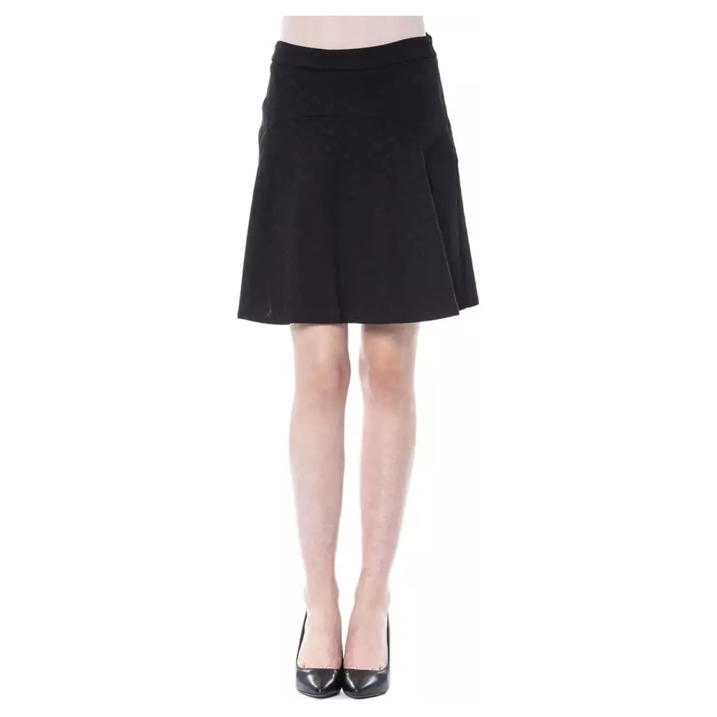 BYBLOS Elegant Black Tube Skirt for Sophisticated Evenings WOMAN SKIRTS black-polyester-skirt-5