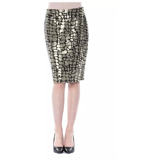 BYBLOS Elegant Gold Tube Short Skirt gold-viscose-skirt WOMAN SKIRTS stock_product_image_17684_1184957576-25-61d270b4-139.webp