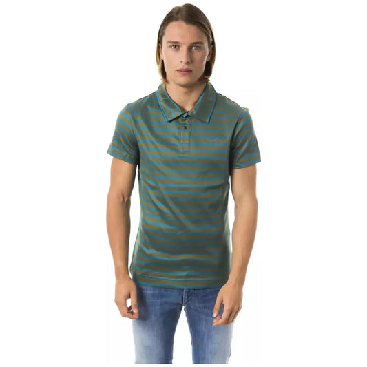 BYBLOS Green Striped Cotton Polo with Chest Embroidery green-cotton-t-shirt-11 stock_product_image_17737_1494058840-25-d9809a78-8be.webp