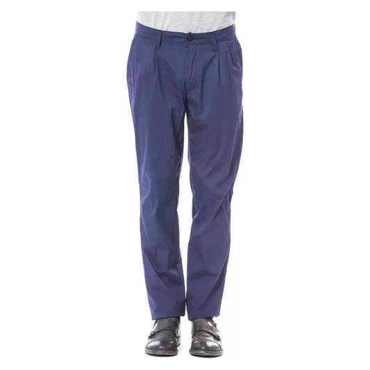 Verri Elegant Slim Fit Chino Pants in Blue blue-cotton-jeans-pant-81