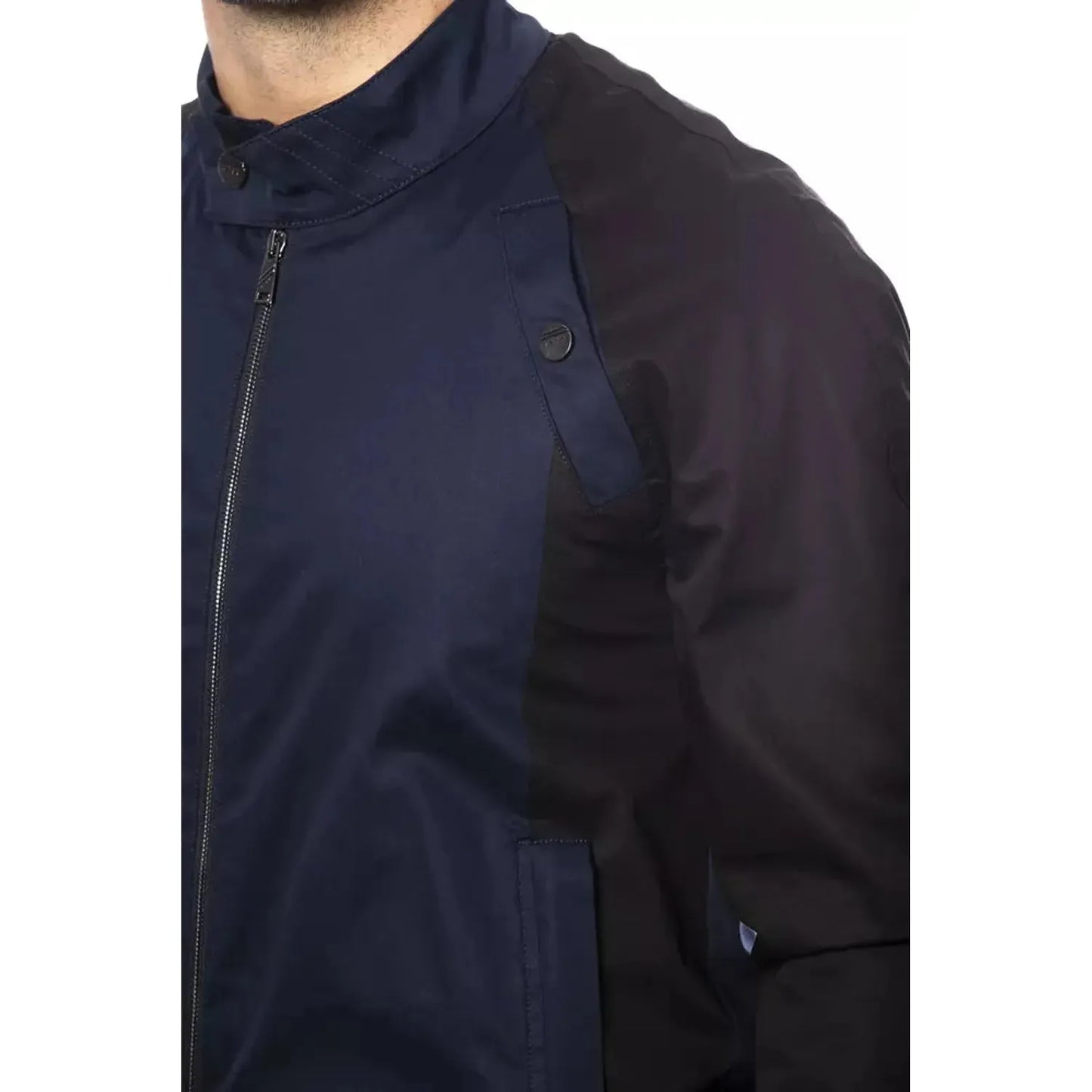 Verri Sleek Blue Bomber Jacket - Men's Couture Coats & Jackets blu-jacket-1 stock_product_image_18318_1303567667-15-7937b37c-b1a.webp