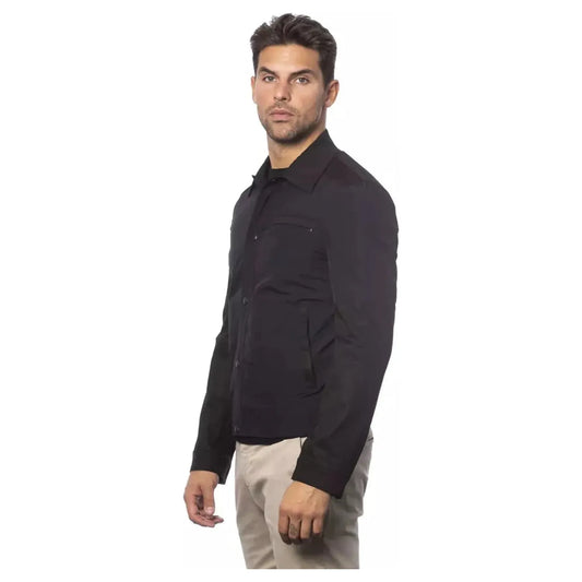 Verri Sleek Black Cotton Blend Bomber Jacket Coats & Jackets nero-jacket stock_product_image_18319_641774331-13-1c3ede39-ab4.webp