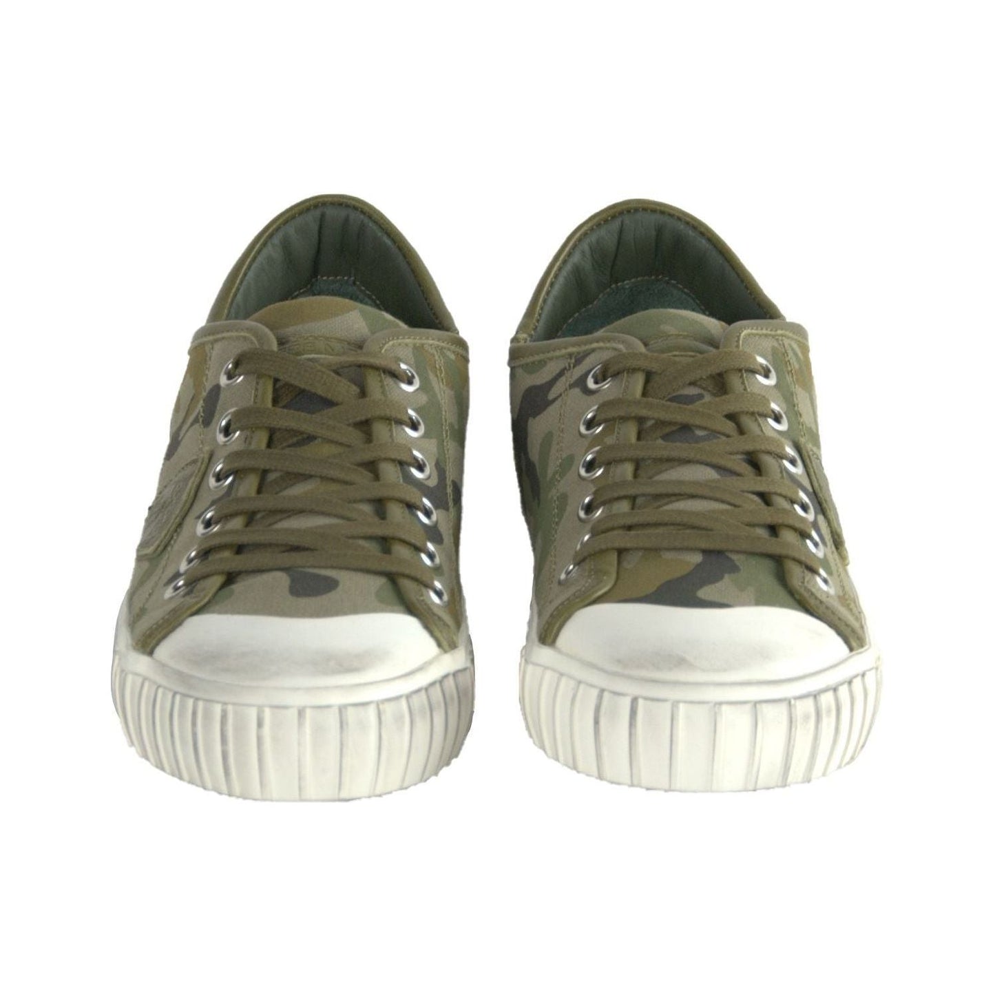 Philippe Model Gare L U Bandes Camou Vert Leather Sneakers green-leather-sneakers-7 stock_product_image_1845_1399153342-10be0cd0-c60.jpg