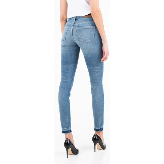 Tommy Hilfiger Chic Ankle Length Jeggings with Regular Waist blue-cotton-jeans-pant-12