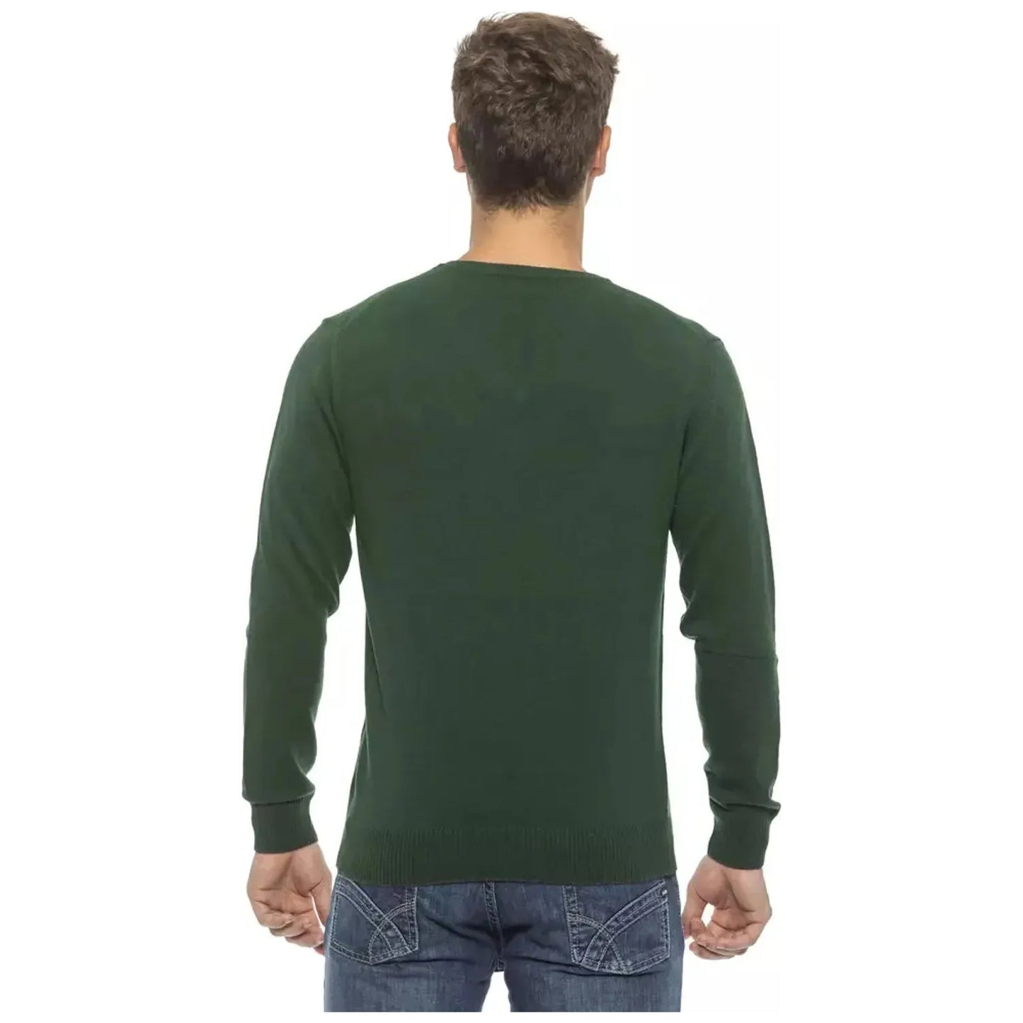 Conte of Florence Elegant Green V-Neck Men's Sweater green-sweater stock_product_image_19451_1176861906-17-6f2c6a7d-969.webp