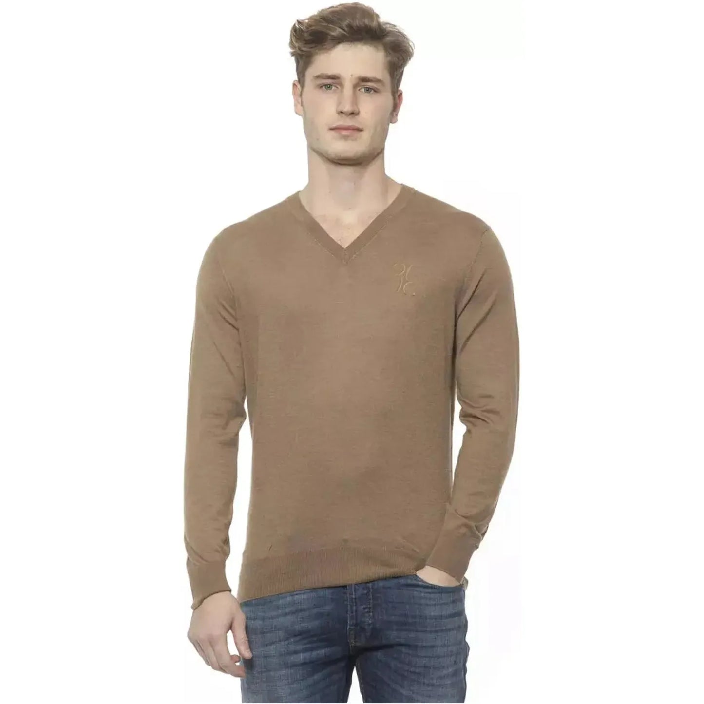 Billionaire Italian Couture Elegant Beige V-Neck Cashmere Sweater for Men tabacco-sweater stock_product_image_19963_1762251511-32-9a420abc-dc7.webp