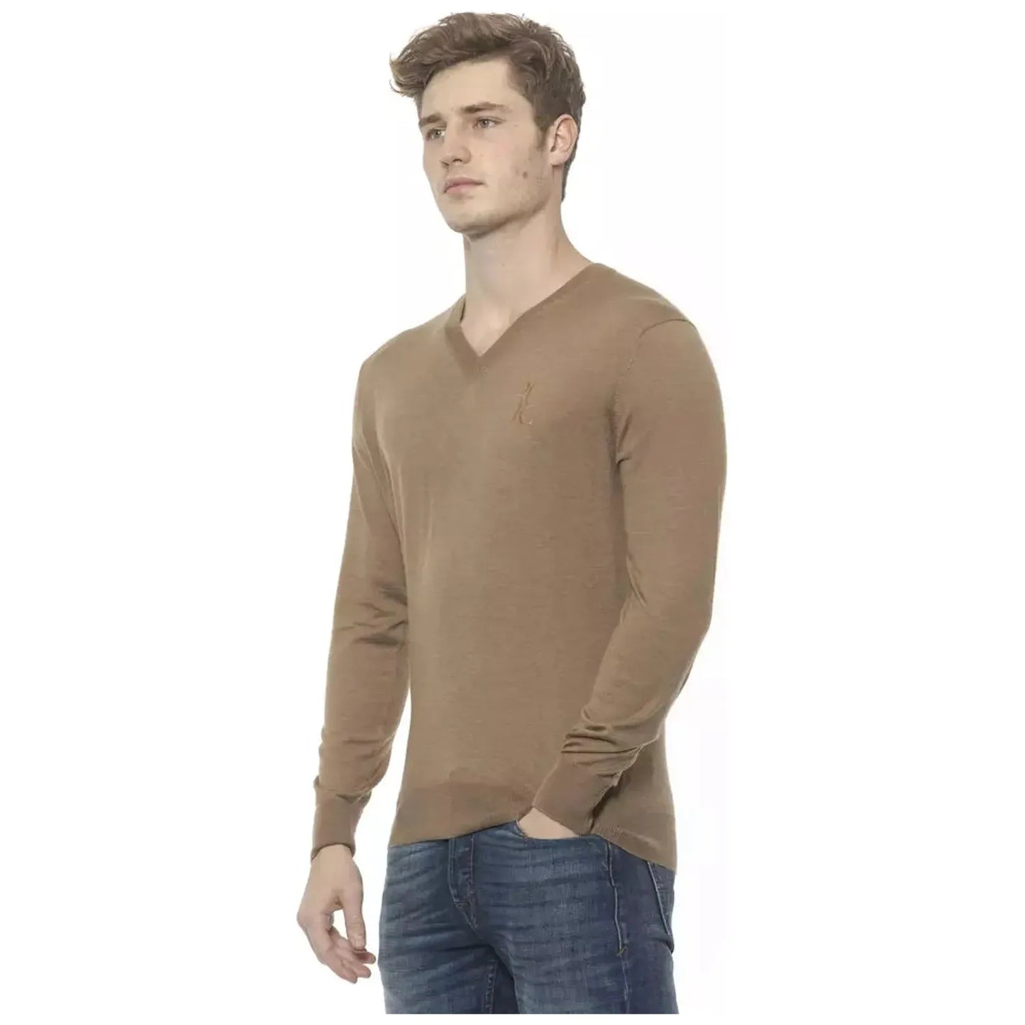 Billionaire Italian Couture Elegant Beige V-Neck Cashmere Sweater for Men tabacco-sweater stock_product_image_19963_477586323-20-54d6ab1a-252.webp