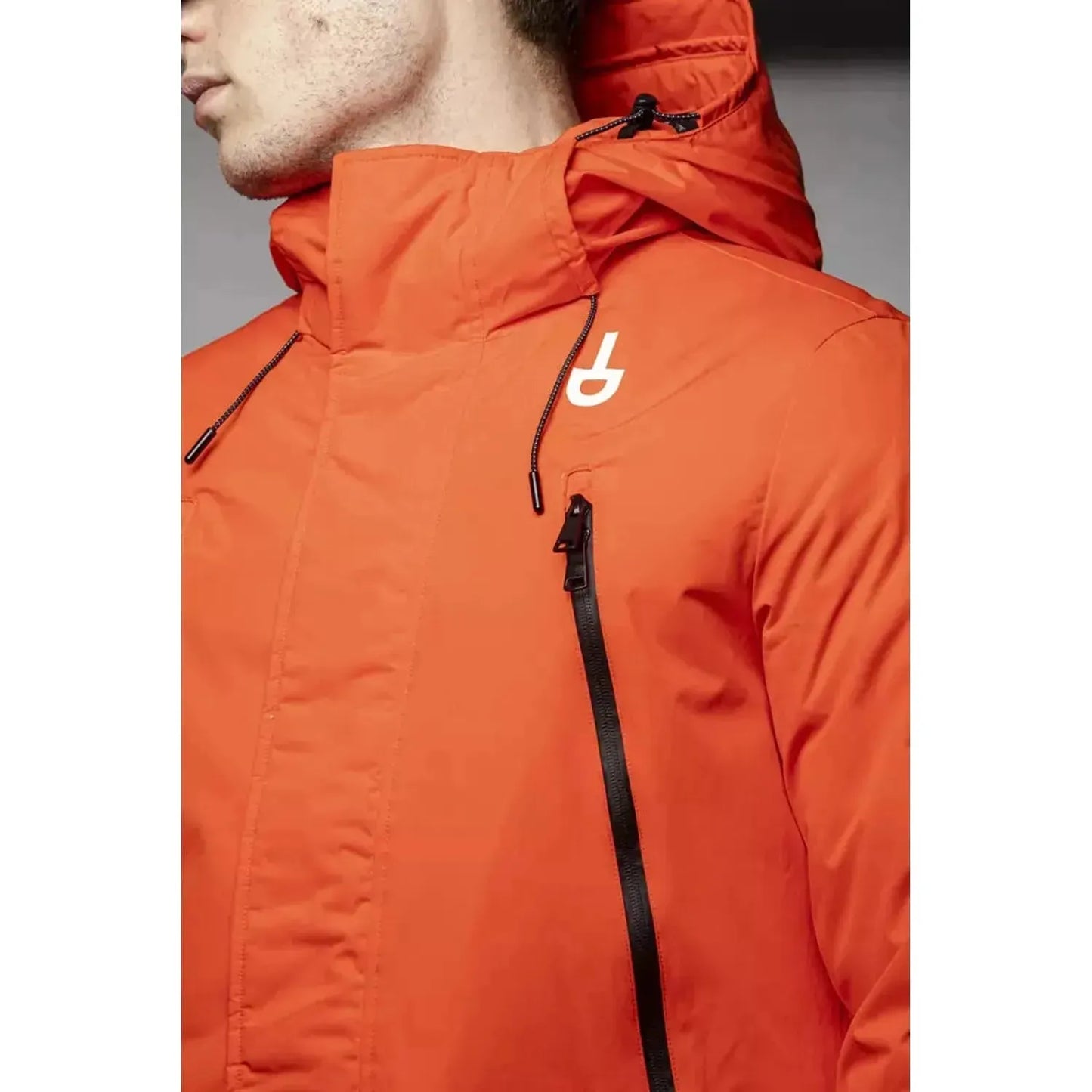 Tond Chic Red Water-Repellent Hooded Jacket MAN COATS & JACKETS red-jacket
