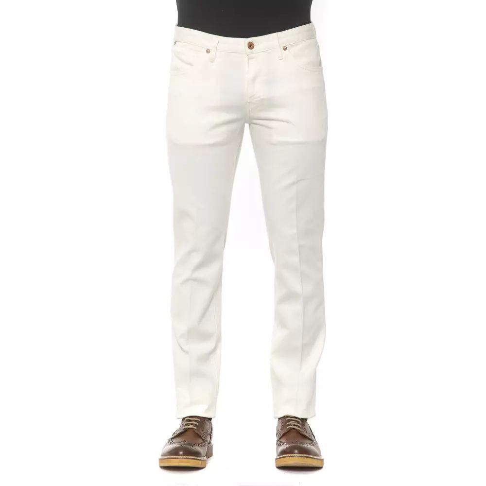 PT Torino Chic Super Slim White Men's Trousers white-cotton-jeans-pant-10