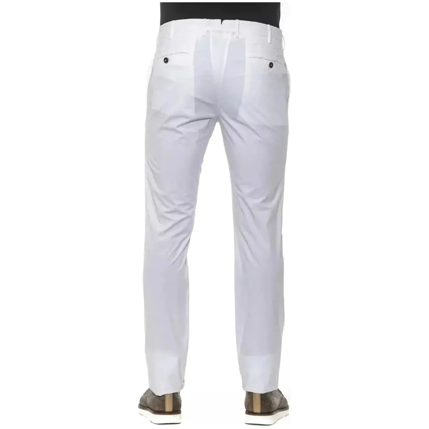 PT Torino Chic White Super Slim Men's Trousers Jeans & Pants white-cotton-jeans-pant-4