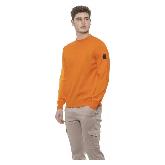 Conte of Florence Elegant Crewneck Cotton Sweater in Orange orange-sweater stock_product_image_20329_204183736-21-fa411535-812.webp